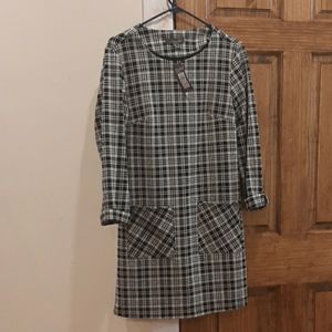 Plaid Retro Box Dress